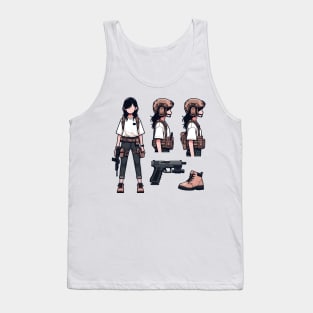 Tactical Gear Fusion Tee: Where Fashion Meets Urban Warfare Tank Top